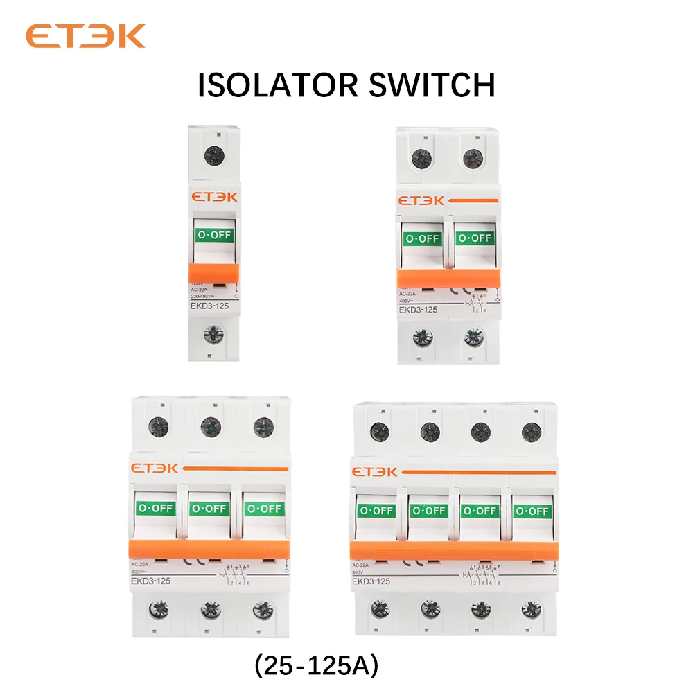 EKET ũ ַ̼ ġ, AC Ÿ, 125A , 50Hz 1,2,3,4 , 240 V, 415V, EKD3